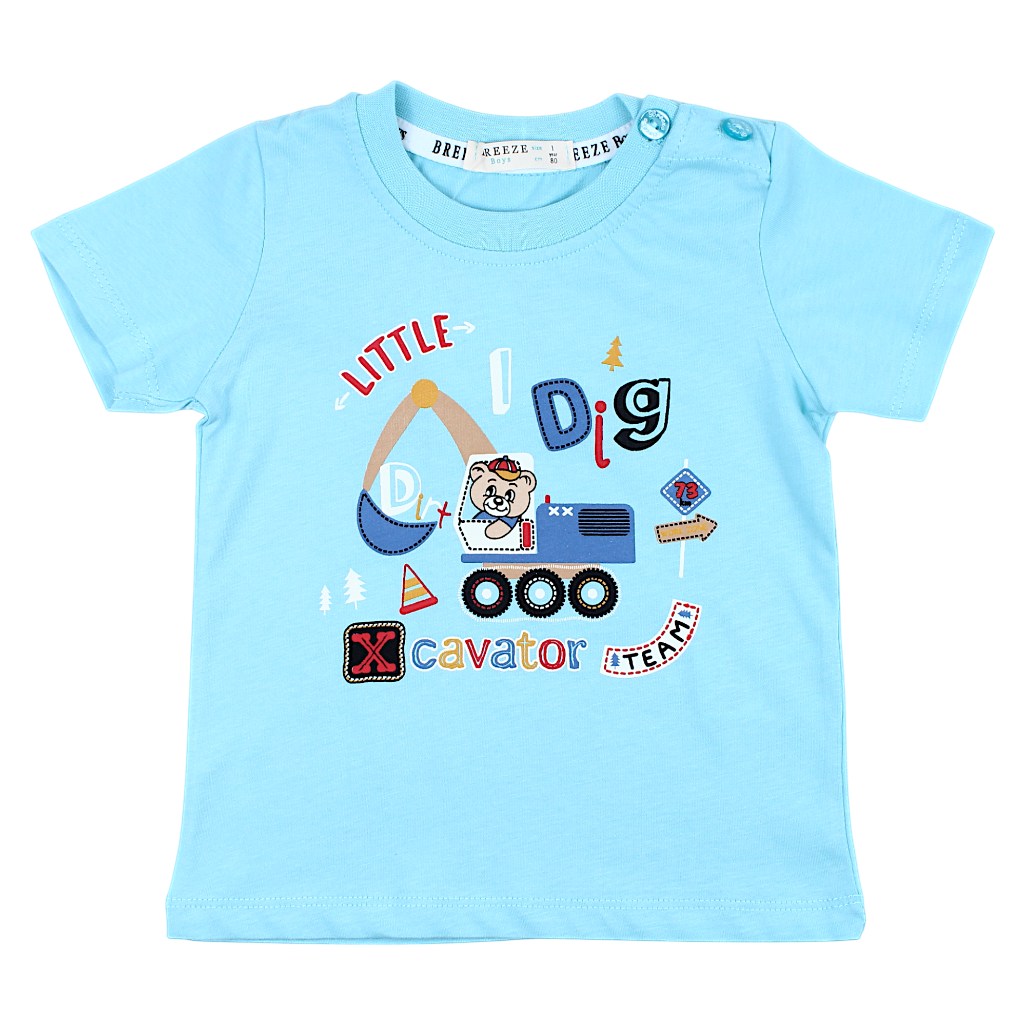 Boy's blouse turquoise Breeze 21467-2425-44