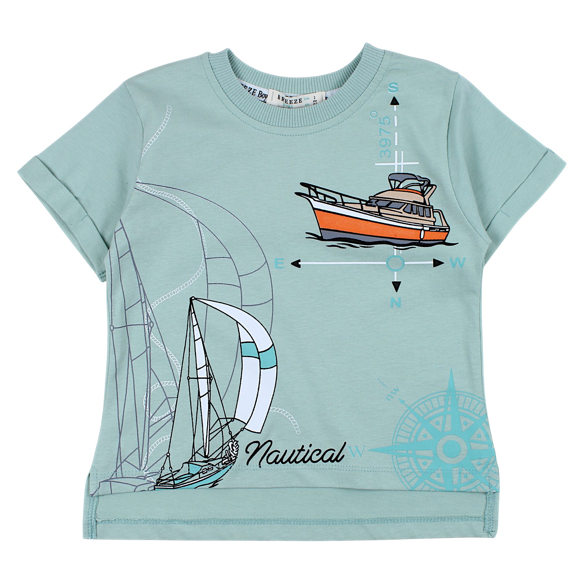 Boy's blouse mint Breeze 21470-14425