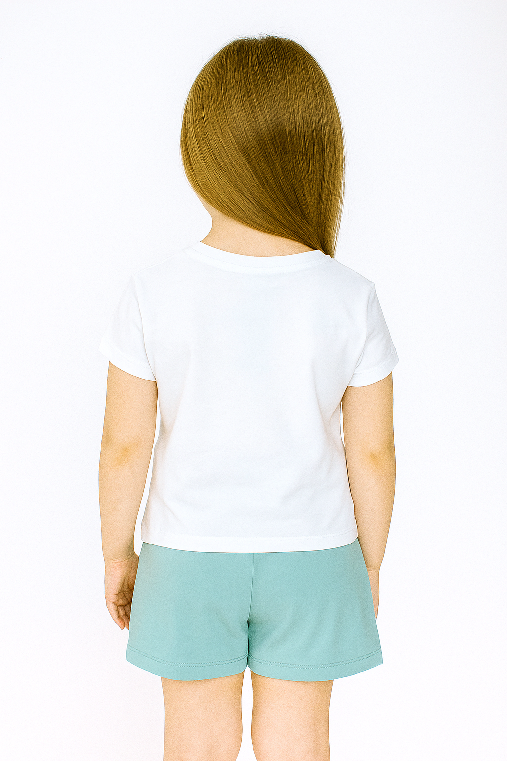 Girl's mint floral shorts set Breeze 21693-17625-32