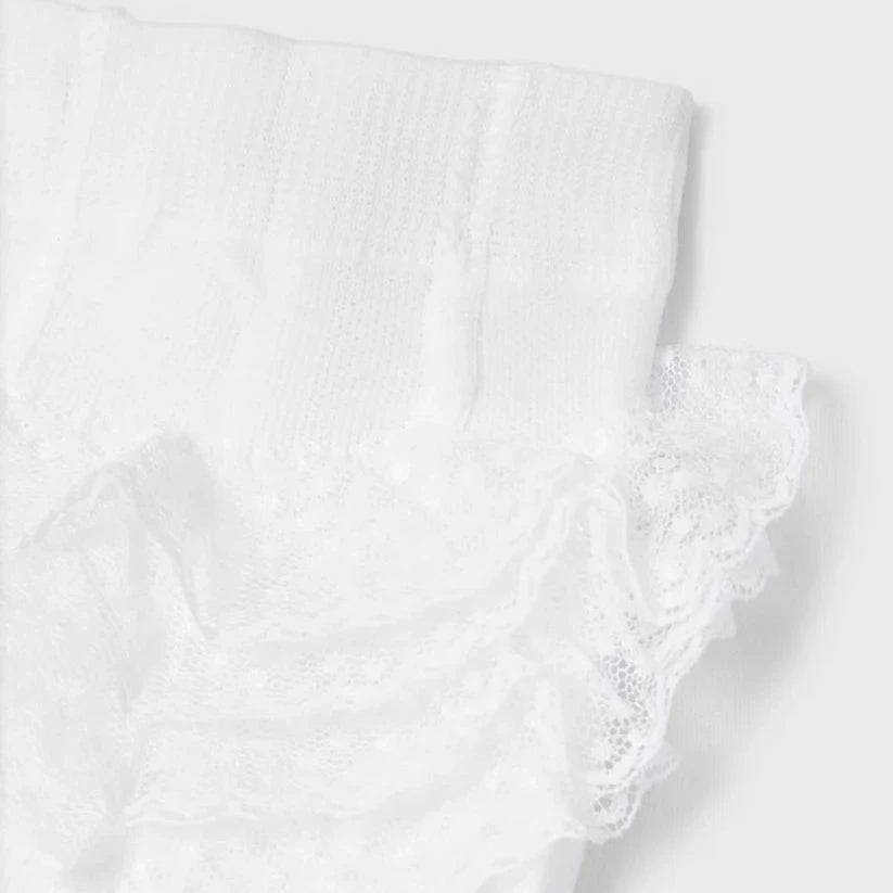 Mayoral 22-09468-061 Ruffle tights girl 9468-61 cream