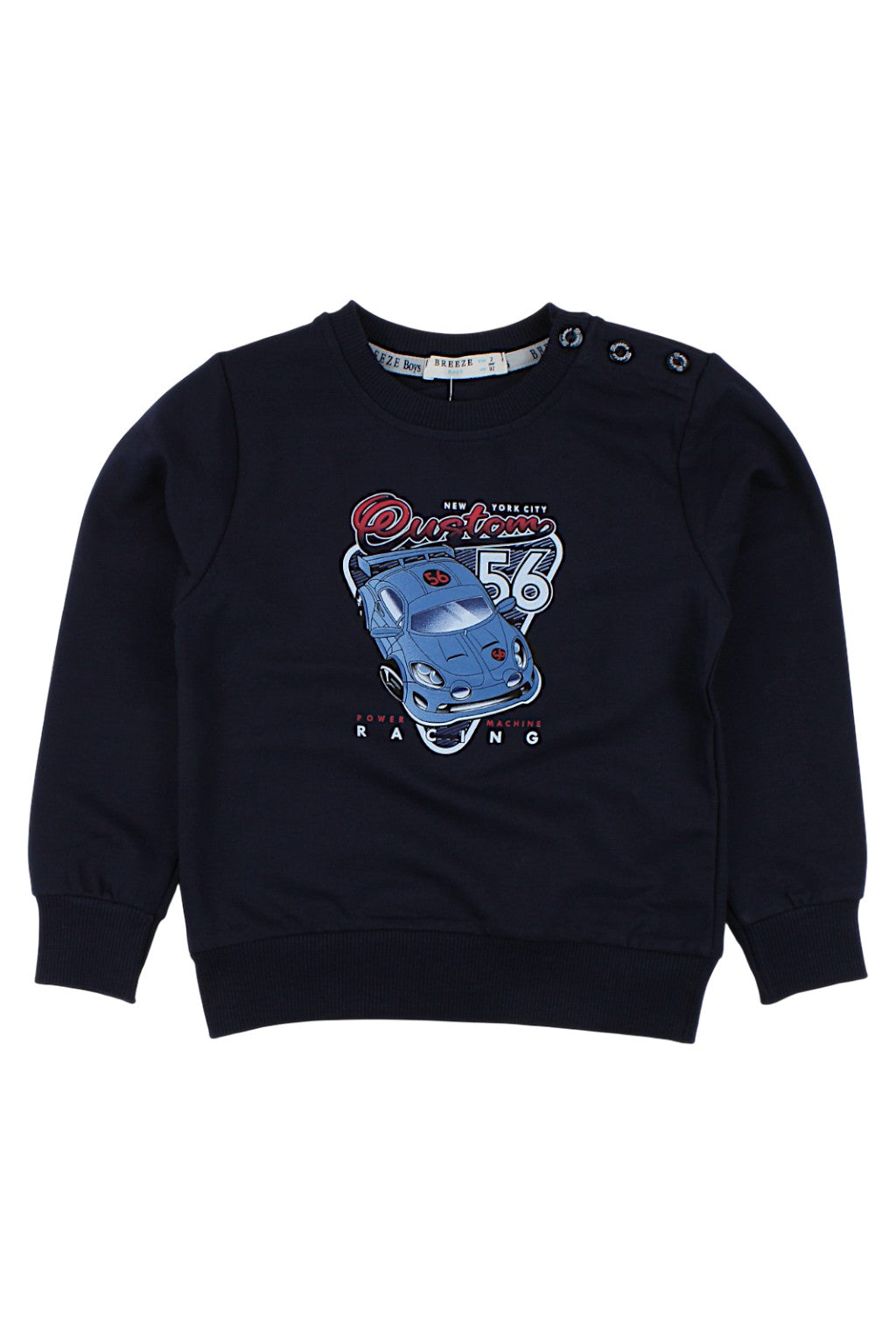 Boy's Navy Blue Power Machine Sweatshirt Breeze 22124-291025
