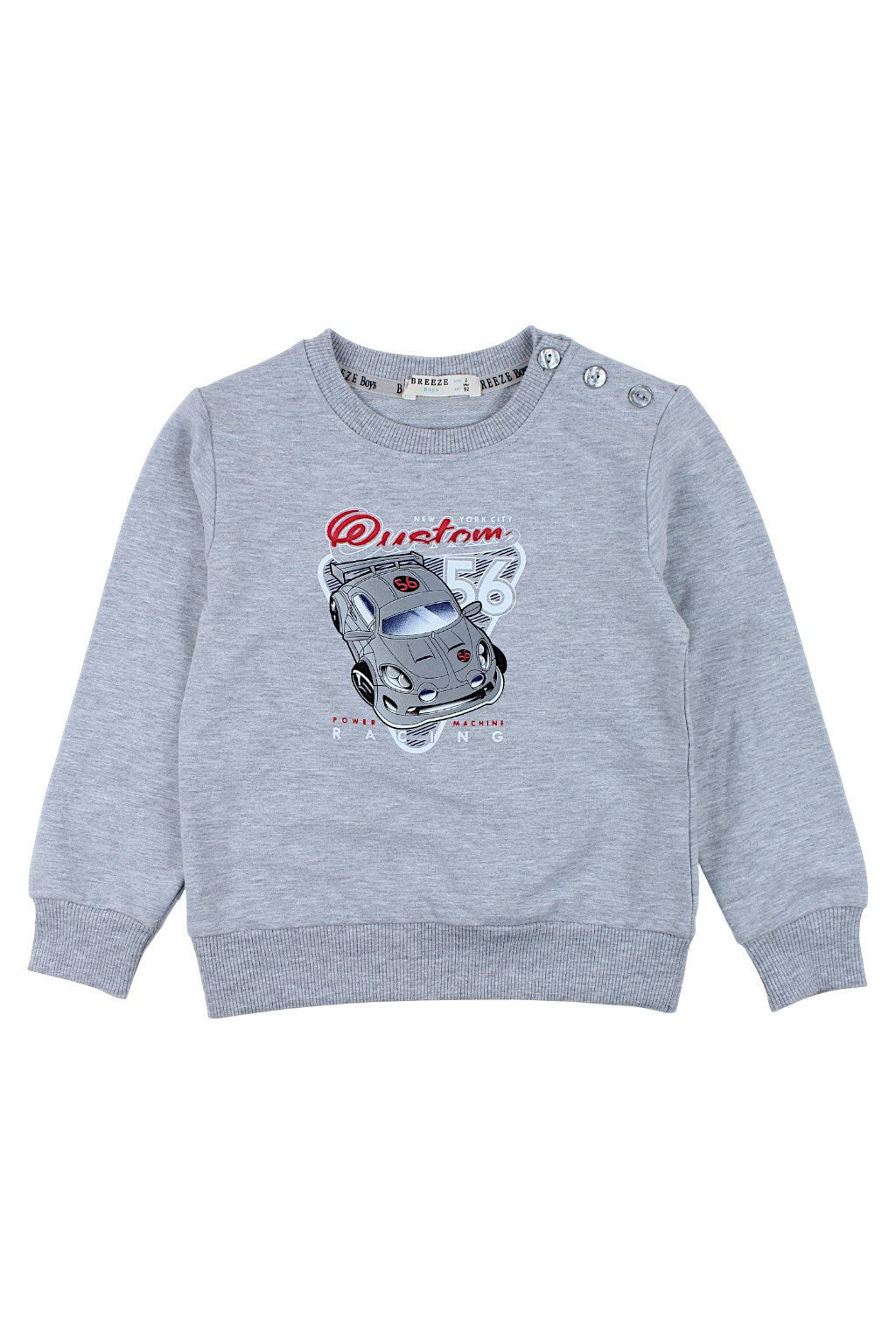 Boy's sweatshirt POWER Machine ash Breeze 22124-291025-37