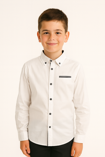 Koszula elegancka chłopięca biały Horry 1937-111225-3