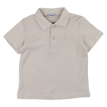 Boys' Beige Polo Shirt Lacosta Pengim 2365-14425