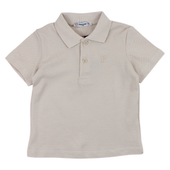 Boys' Beige Polo Shirt Lacosta Pengim 2365-14425