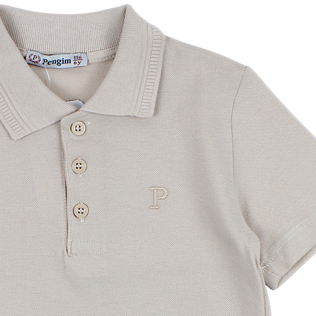 Boys' polo shirt beige Lacosta Pengim 2375-14425