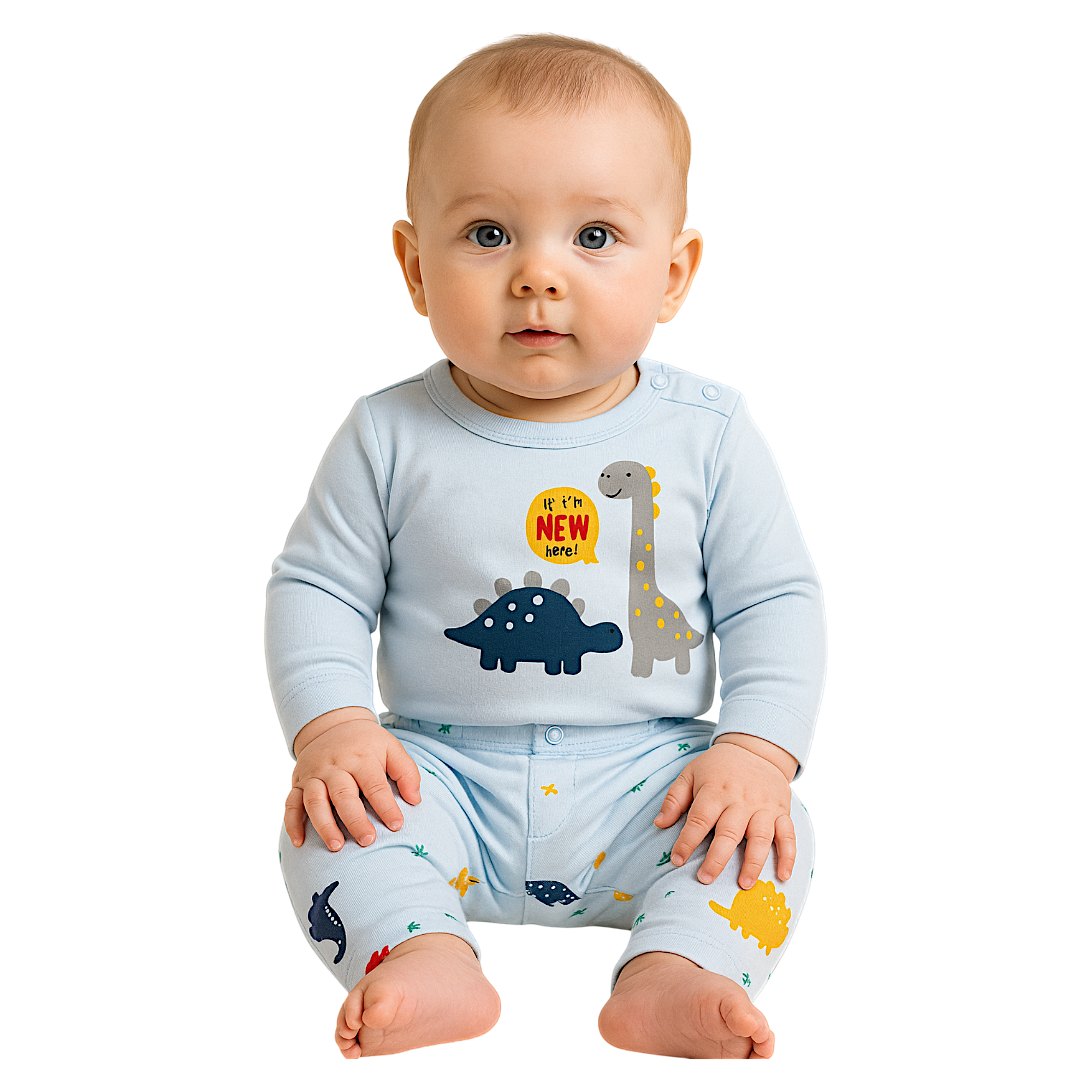 Baby boy set with bodysuit blue Nayinom 2411-16525