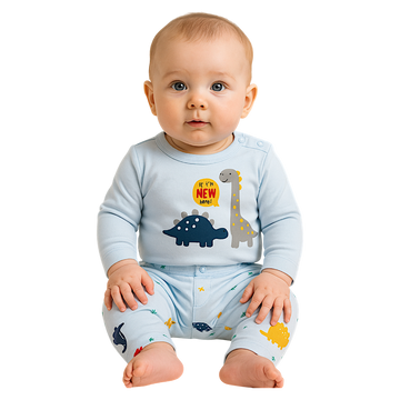 Baby boy set with bodysuit blue Nayinom 2411-16525