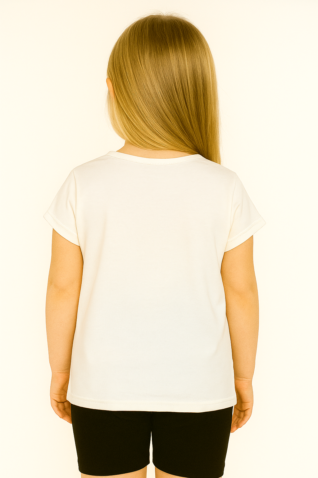 Girl's doll T-shirt cream Exlusiw 2417-12625