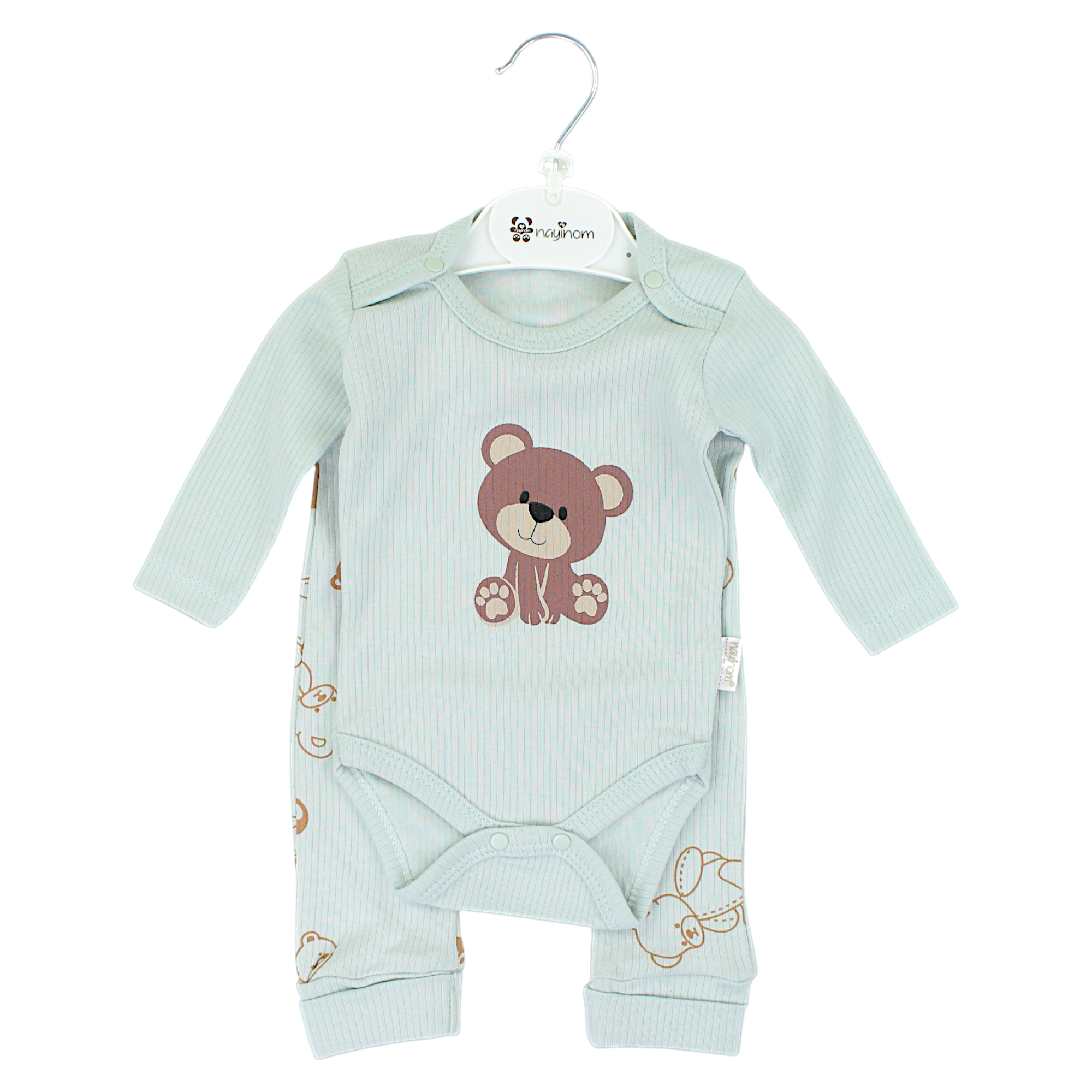 Set of bodysuit and pajama for girls mint Nayinom 2418-27225-32