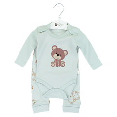 Set of bodysuit and pajama for girls mint Nayinom 2418-27225-32