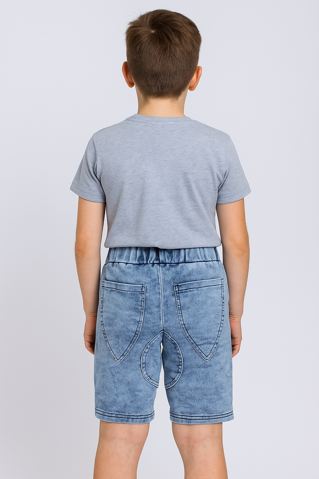 Soft boys' shorts, jeans color, Mimi, 2426-12625