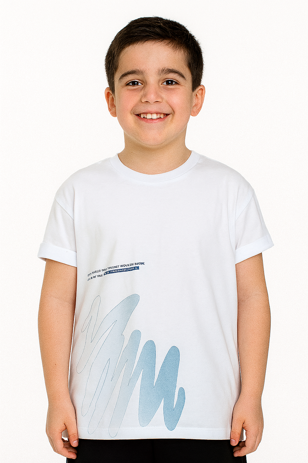 Boy's T-shirt Zigzag blue TonToy 24502-9725