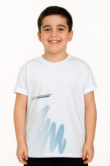 Boy's T-shirt Zigzag blue TonToy 24502-9725