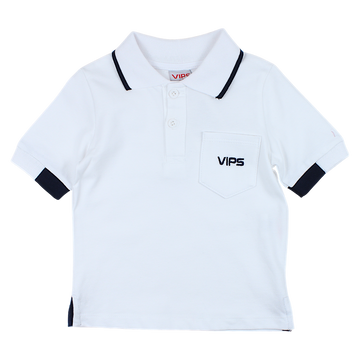 Vips polo shirt boy white Pengim 245630-14425-3