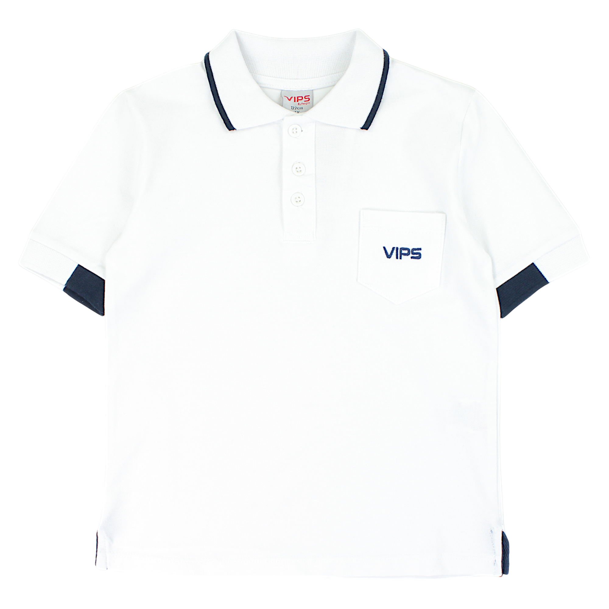 Vips polo shirt boy white Pengim 245721-5325-3