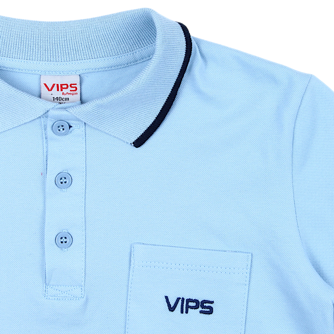 Boy's blue polo shirt Vips Pengim 245801-2425-35