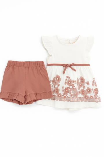 Girls' Shorts Set Powder Pink Osso 25-966-5625