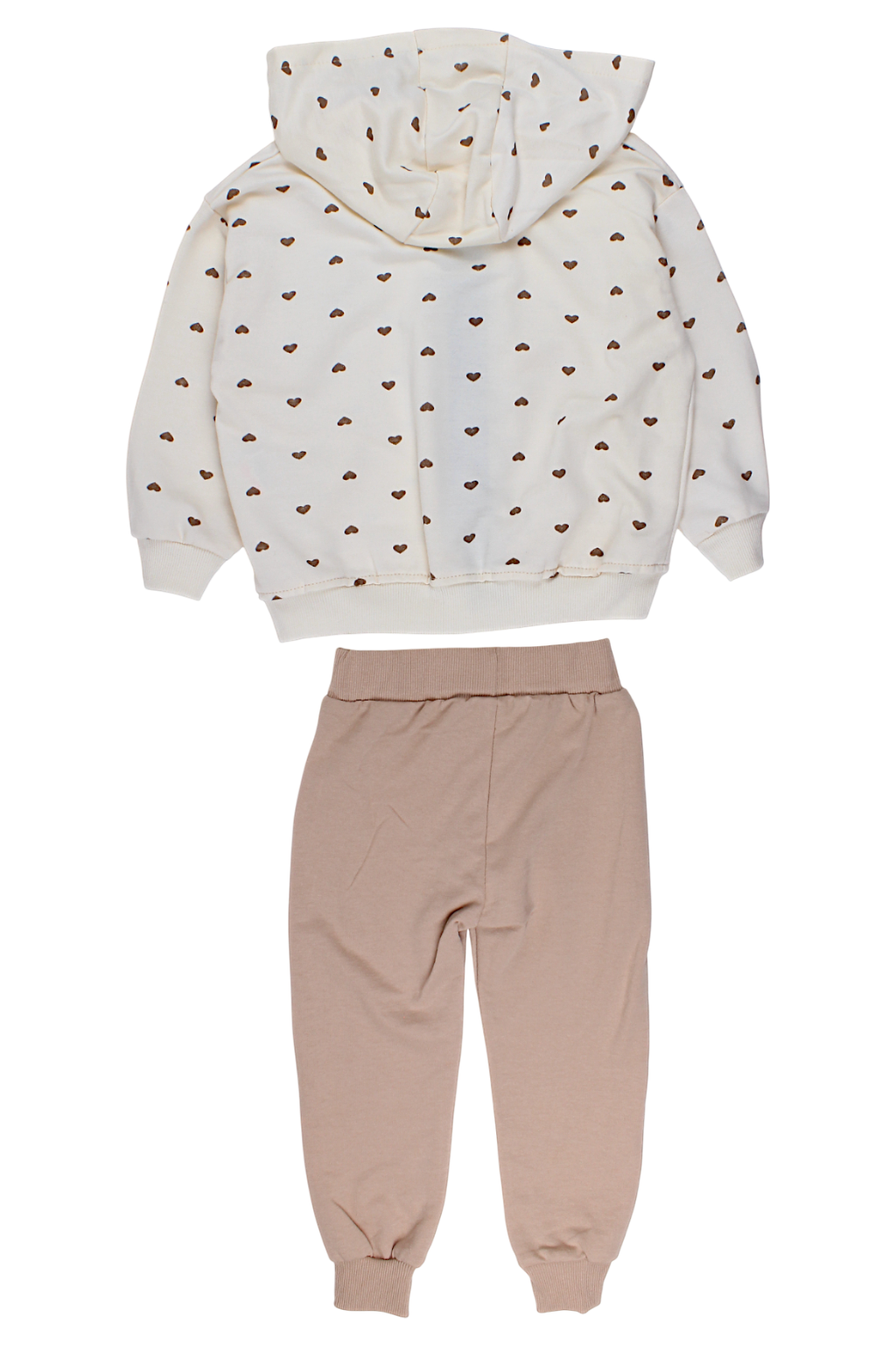 Girls' heart tracksuit vanilla Mybella 259257-28825