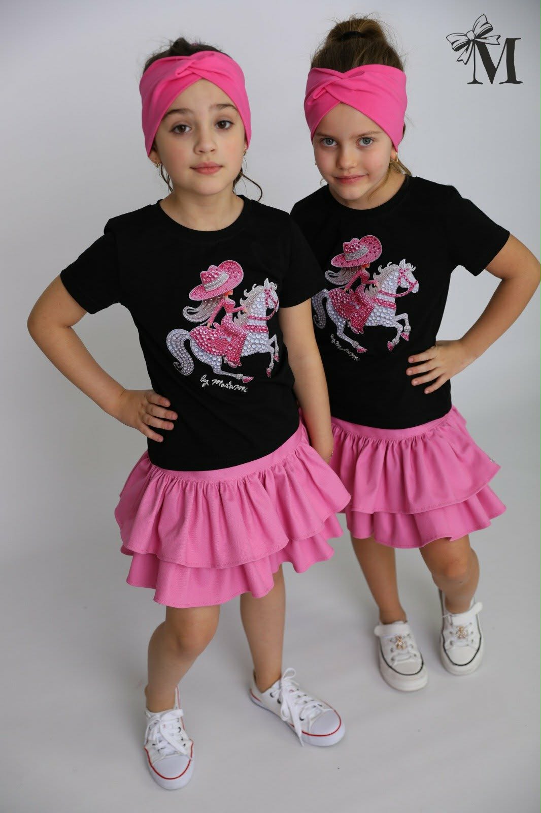 Spódnico-szorty dziewczęce fuksja MałaMi 2628-5326-21