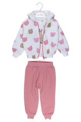 Oh hi 3-piece tracksuit for girls white Mini club 271-27825