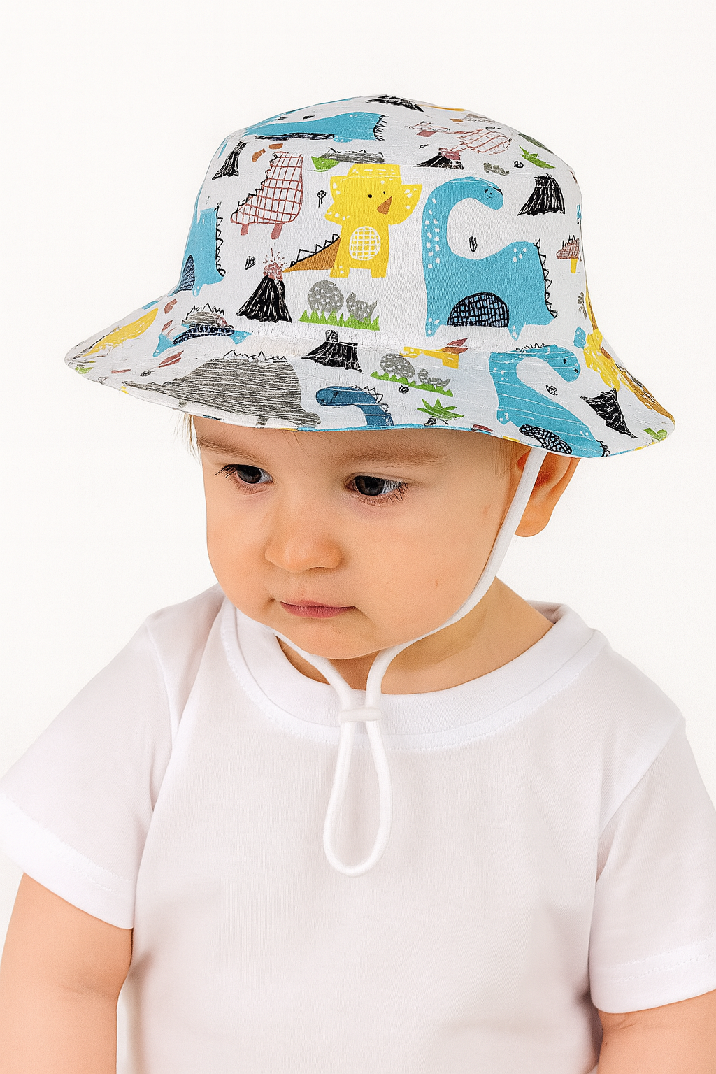 Boy's dino hat white Guliwerkids TN2205-3-26625