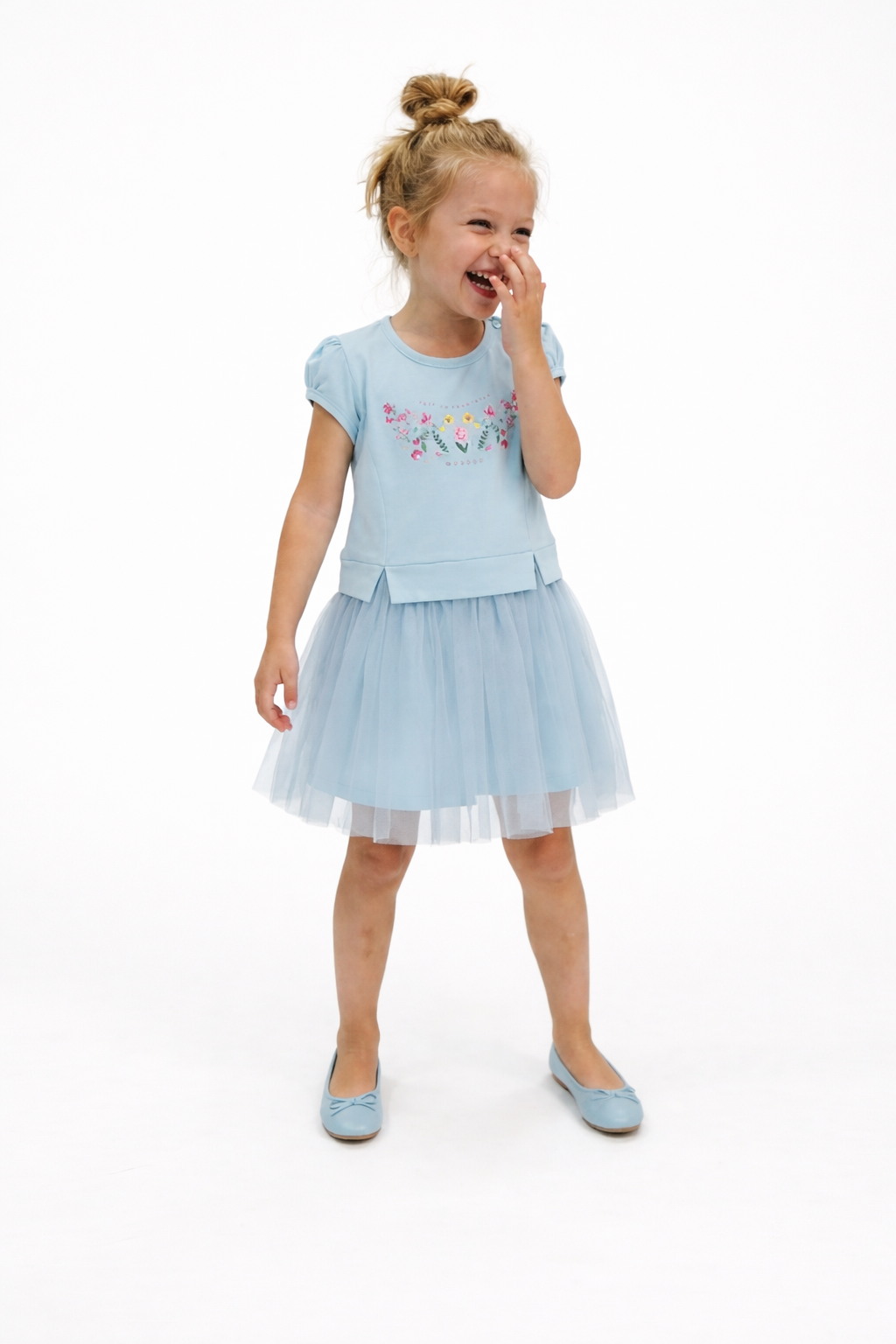 Sukienka błękit dziewczęca niebieski Breeze 21871-3326-35