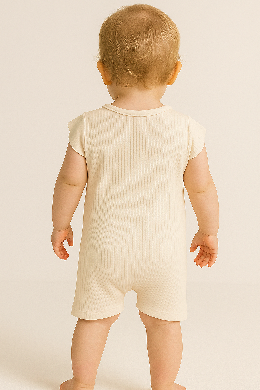 Strawberry girl's rompers cream Pokipo 3022-5625-28