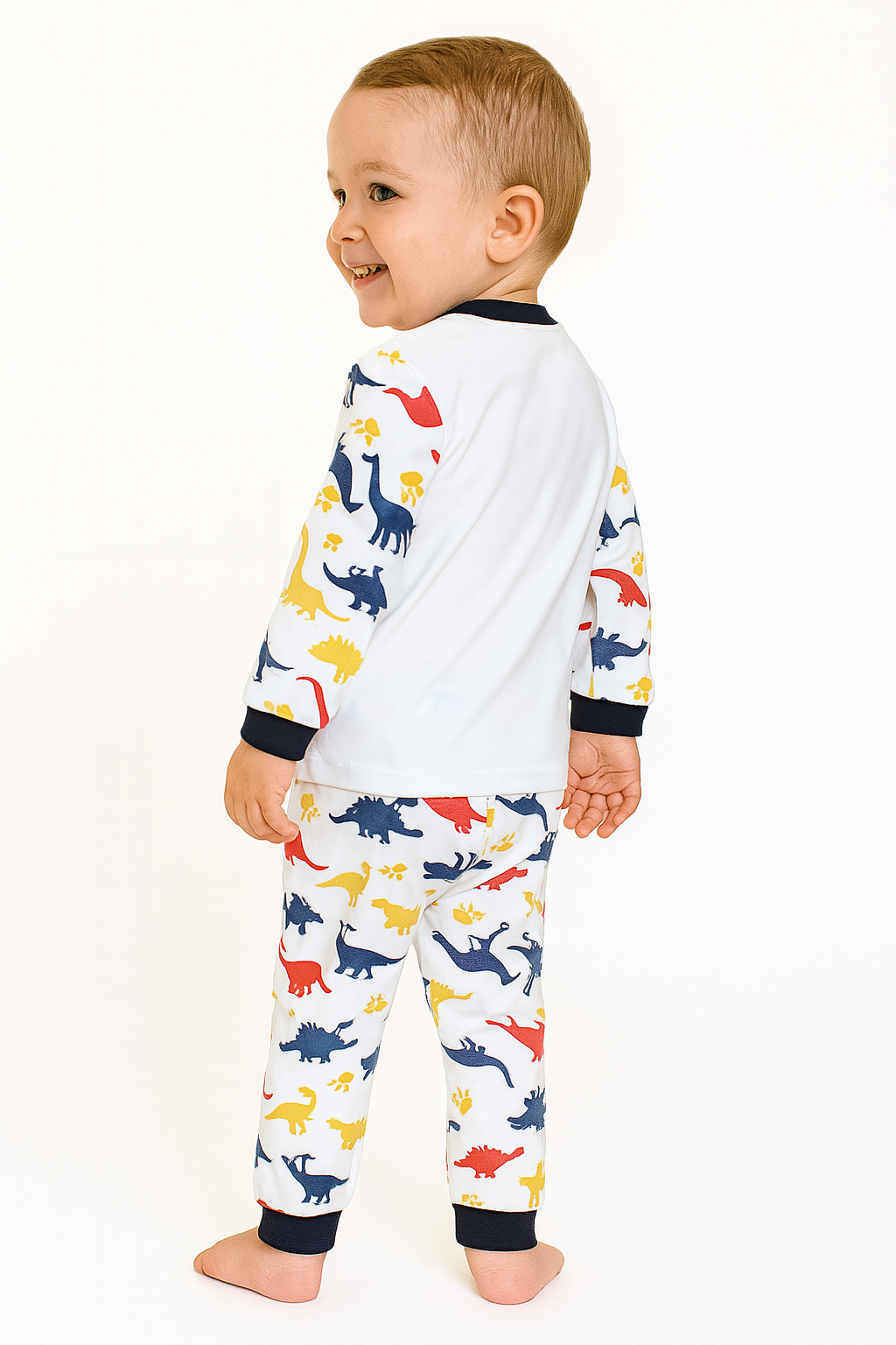 Boys' cream pajamas Supermini number 3175-16725-28