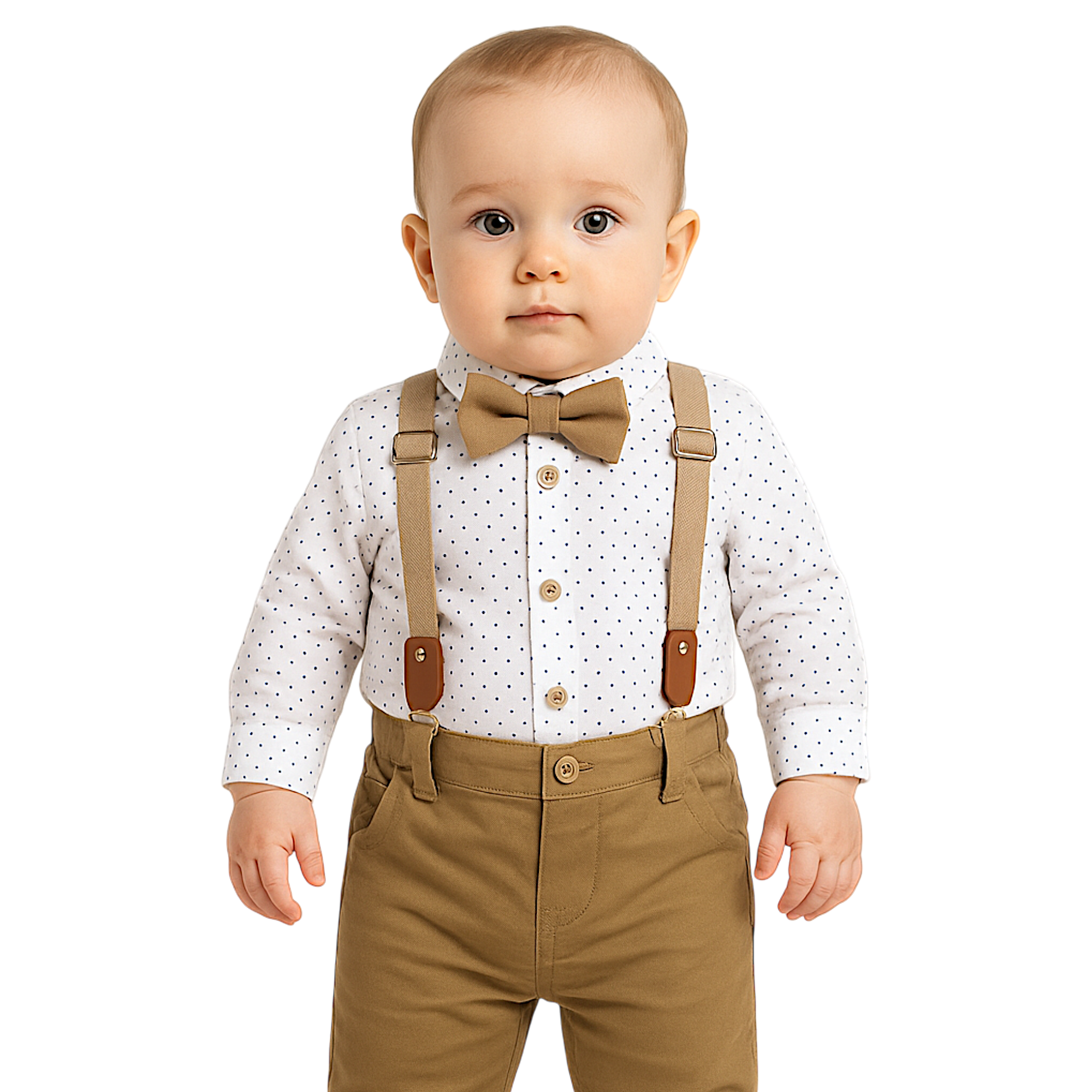Elegant beige boy's set Efbey 3388-14425-1