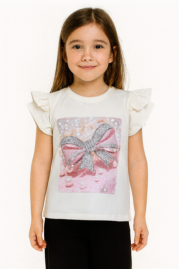 Cream girl's blouse Guliwerkids 3416-2725-28