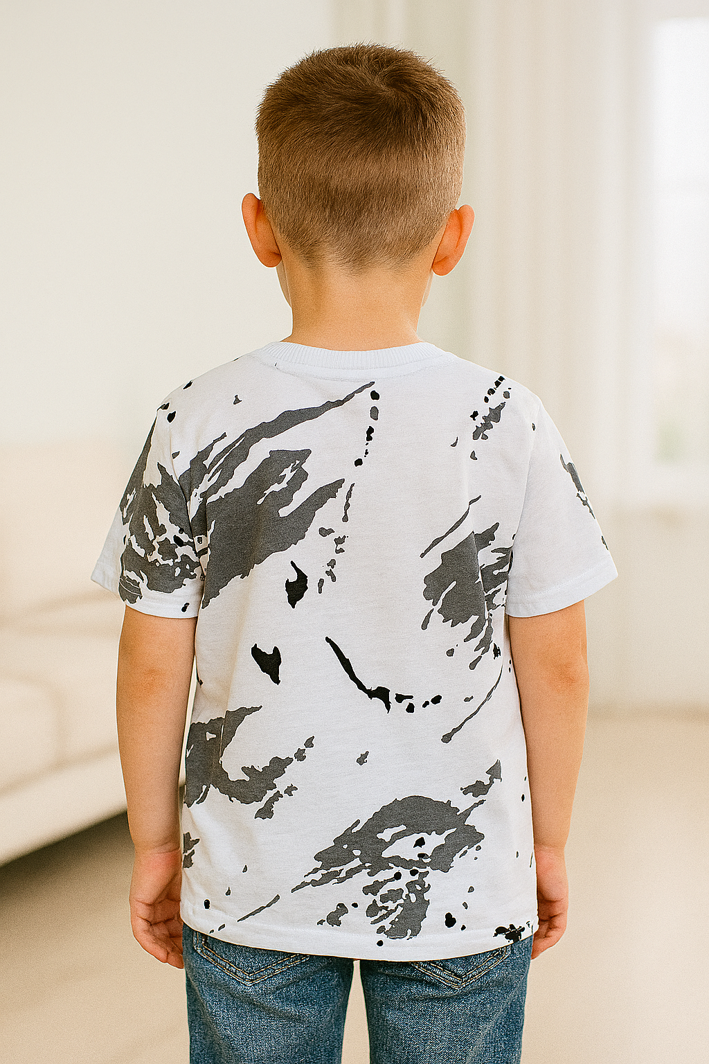 Boy's footballer shirt white Guliwerkids 3418-2725-3