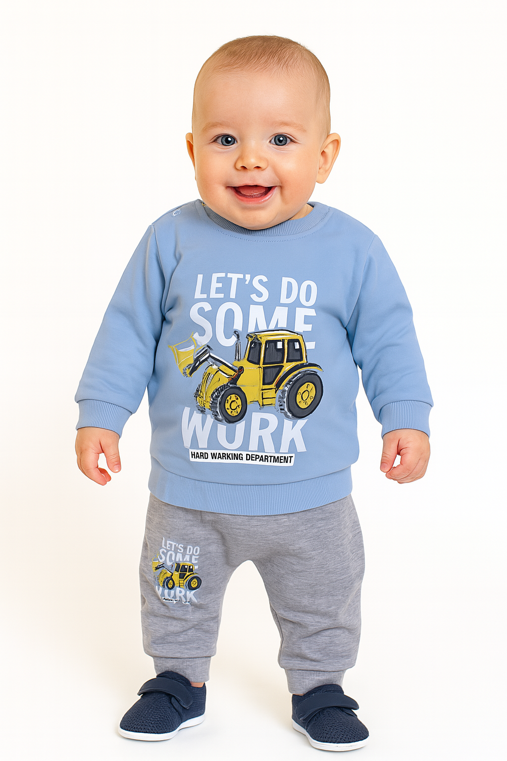 Boy's blue excavator tracksuit Picola 3533-16725-35