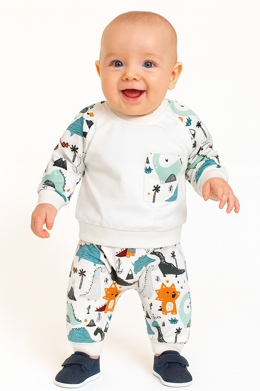 Beige tracksuit for boys Beygo 3534-16725