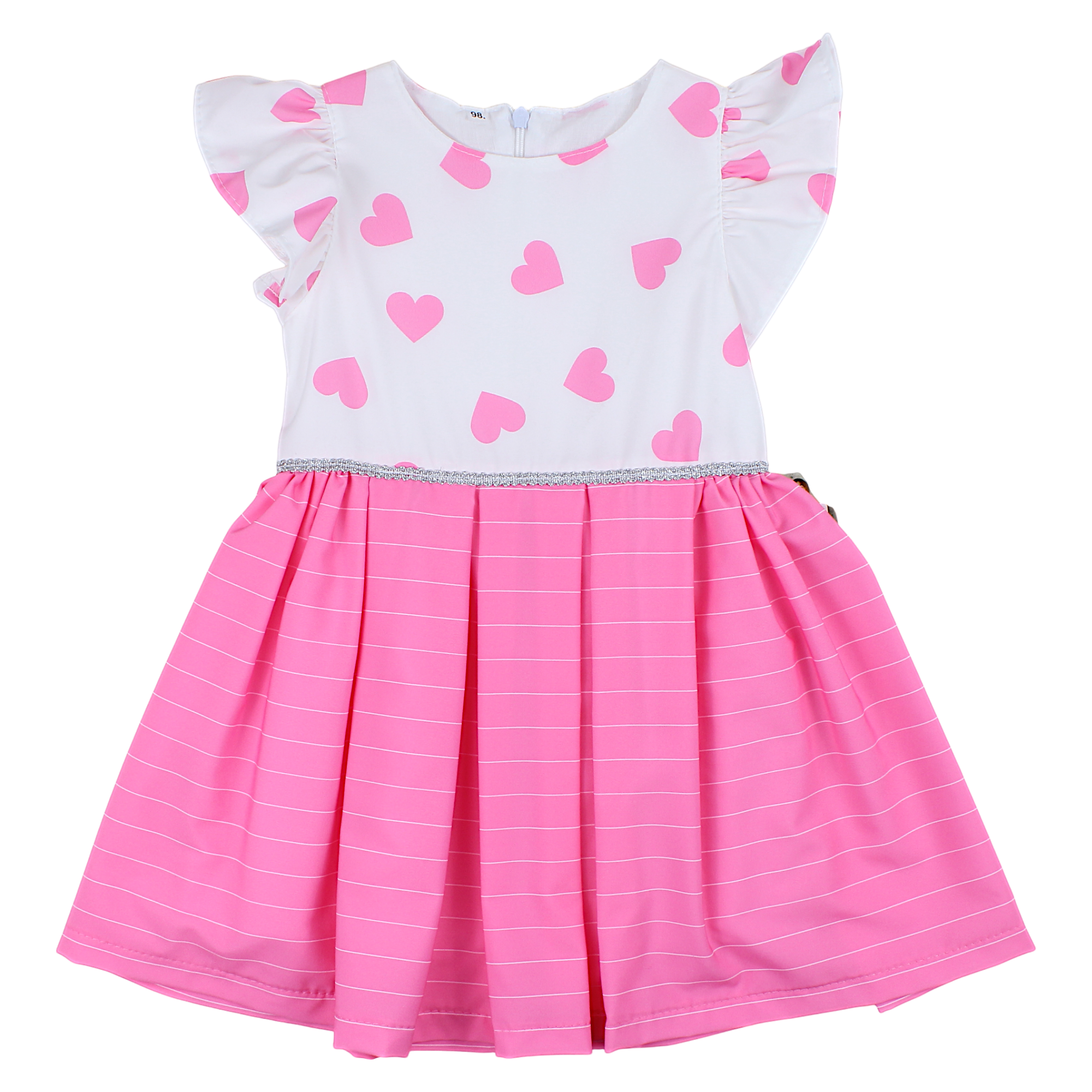Girl's heart dress white Guliwerkids 3905-15425-3