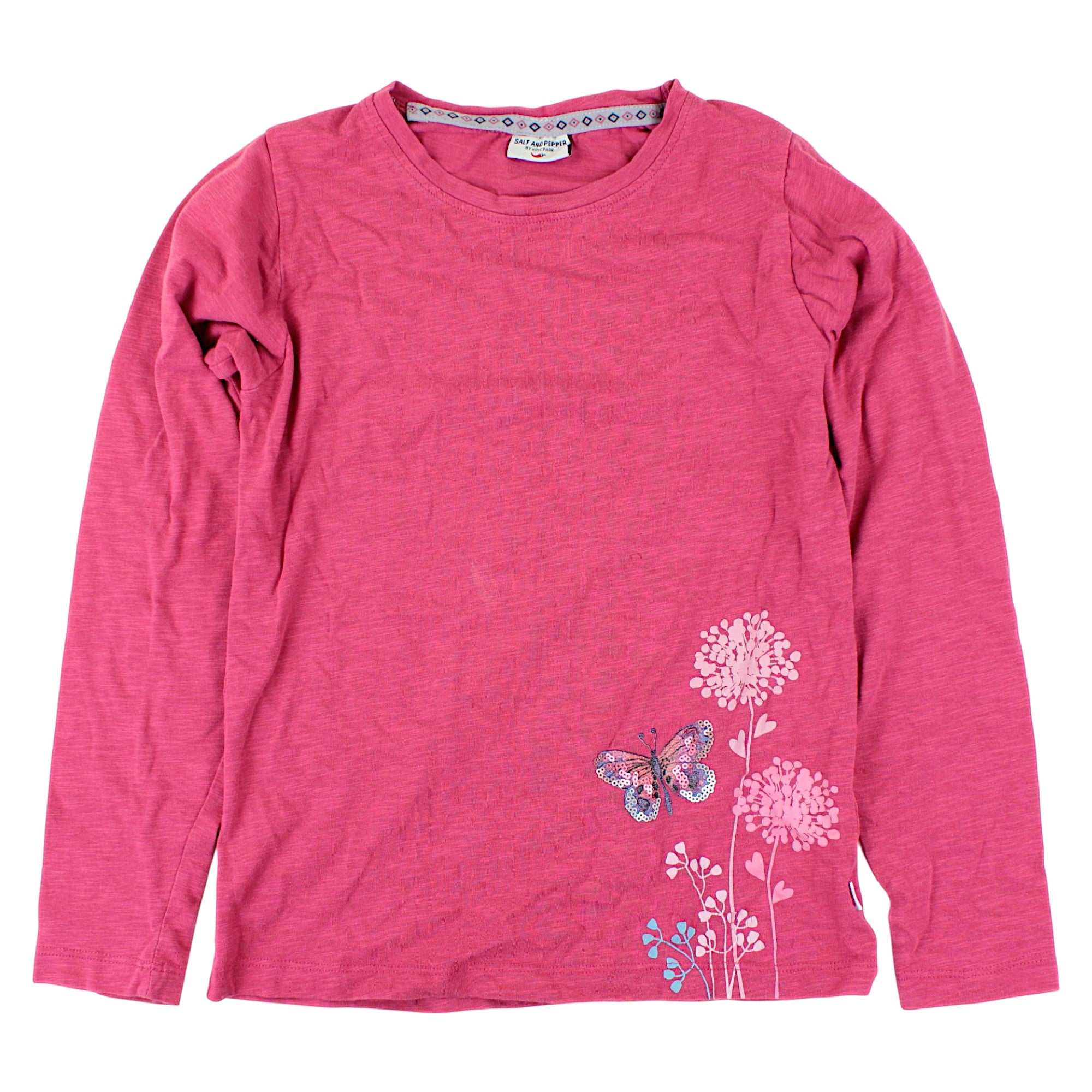 Long sleeve blouse flower with butterfly girls used KIDS PARK code 119