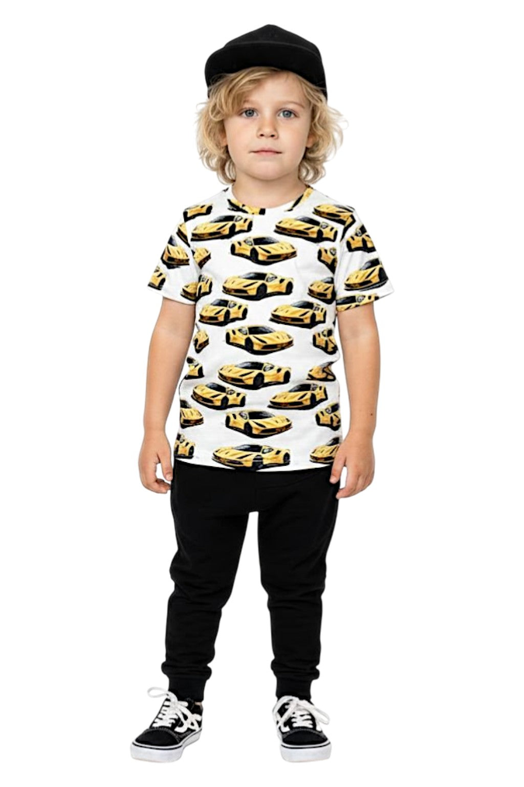 Koszulka auto chłopięca żółty Chrisma 3852-25326