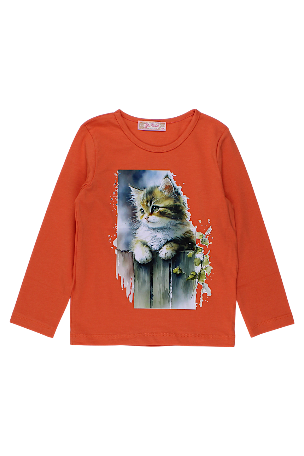 Girls' orange blouse Your Word 4123-12925-51