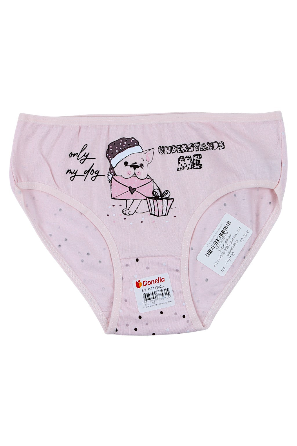 Girls' Doggie Panties Powder Pink Donella 41711302B-20825-39