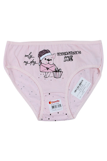 Girls' Doggie Panties Powder Pink Donella 41711302B-20825-39