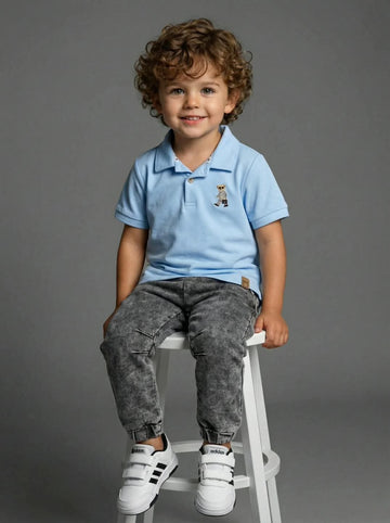 Polo chłopięce niebieskie Mimi 4185-21326