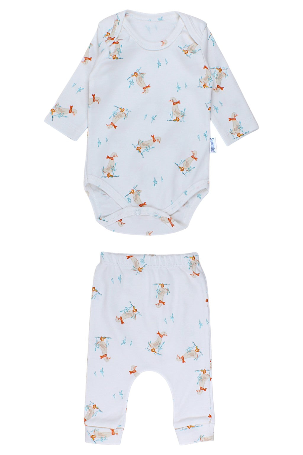 Cream bodysuit for girls Supermini 429142-6825-28