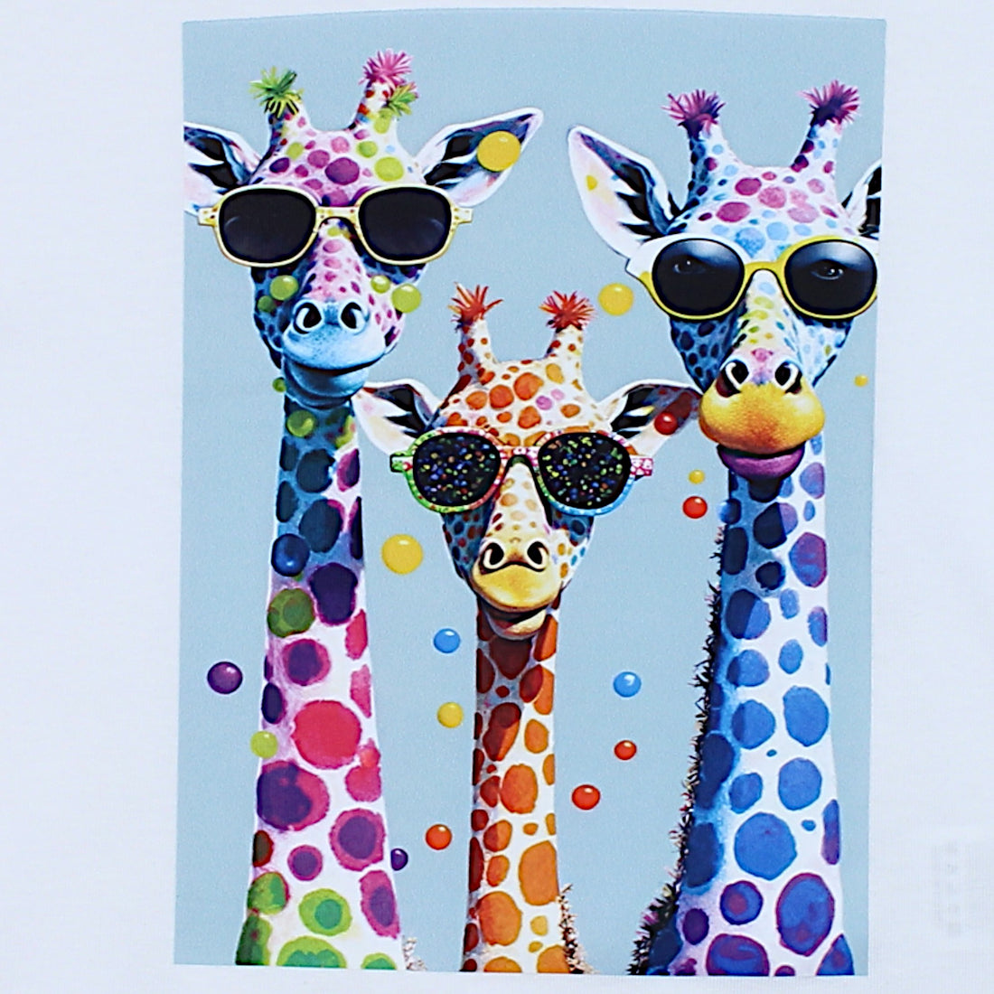 Girls blouse 3 giraffes white Your Word 4323-28425-3