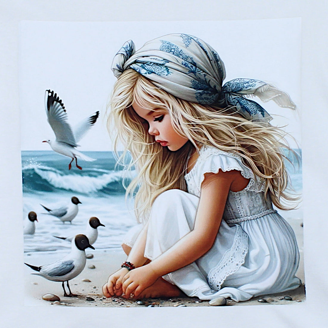 Girls beach blouse white Your Word 4323-28425-3