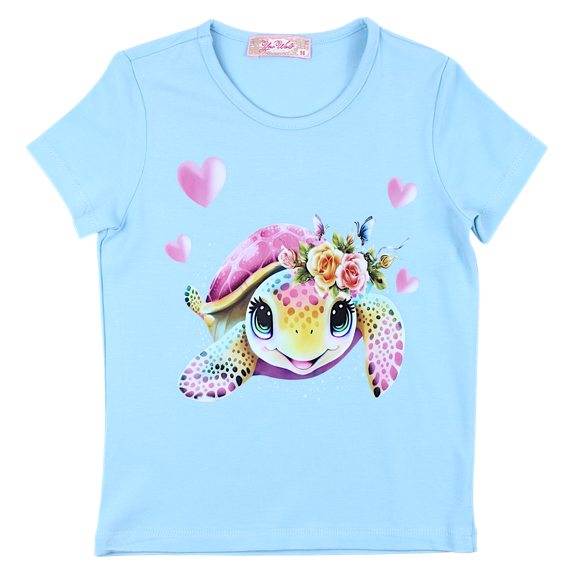 Girls' blouse blue Your Word 4323-2425-35