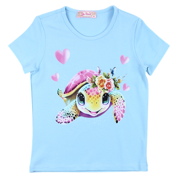 Girls' blouse blue Your Word 4323-2425-35