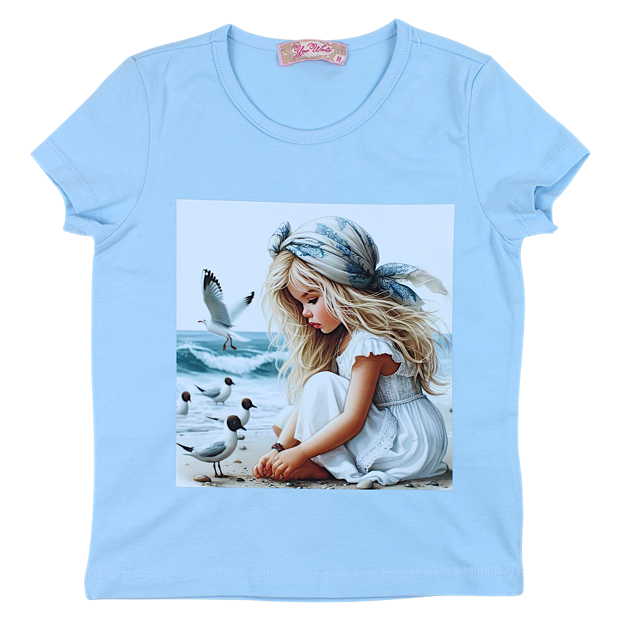 Girl's beach blouse blue Your Word 4323-28425