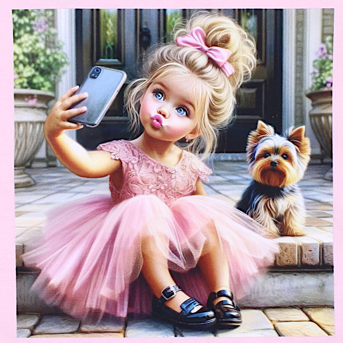 Girl's blouse pink Your Word 4326-2425-40