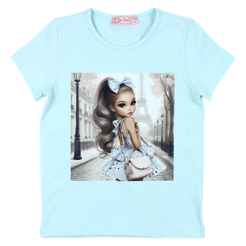 Girls' blouse mint Your Word 4327-2425-32