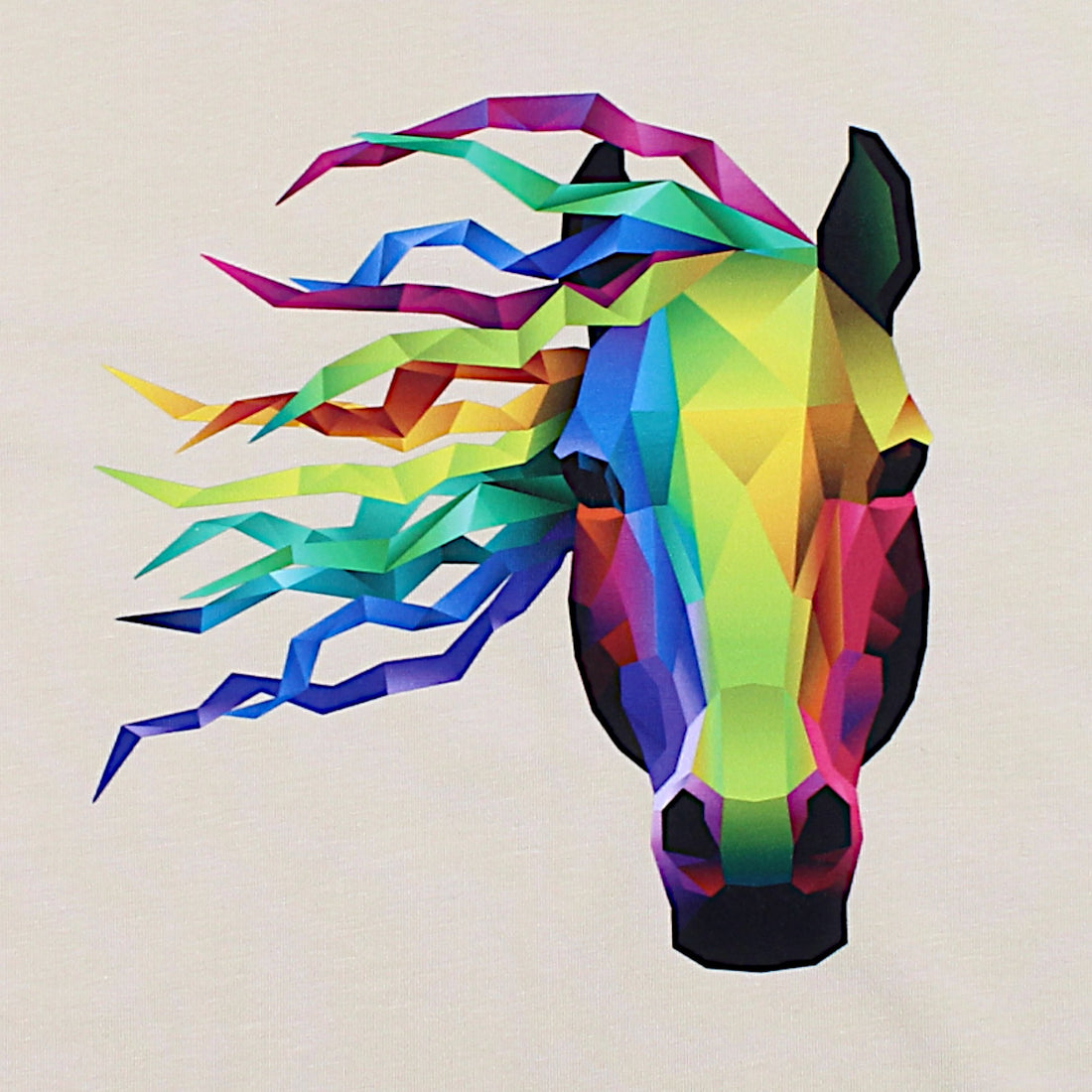 Girls' beige blouse with a horse Your Word 4329-2425-1